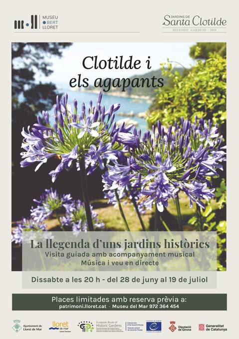 Visita guiada amb acompanyament músical als Jardins de Santa Clotilde 